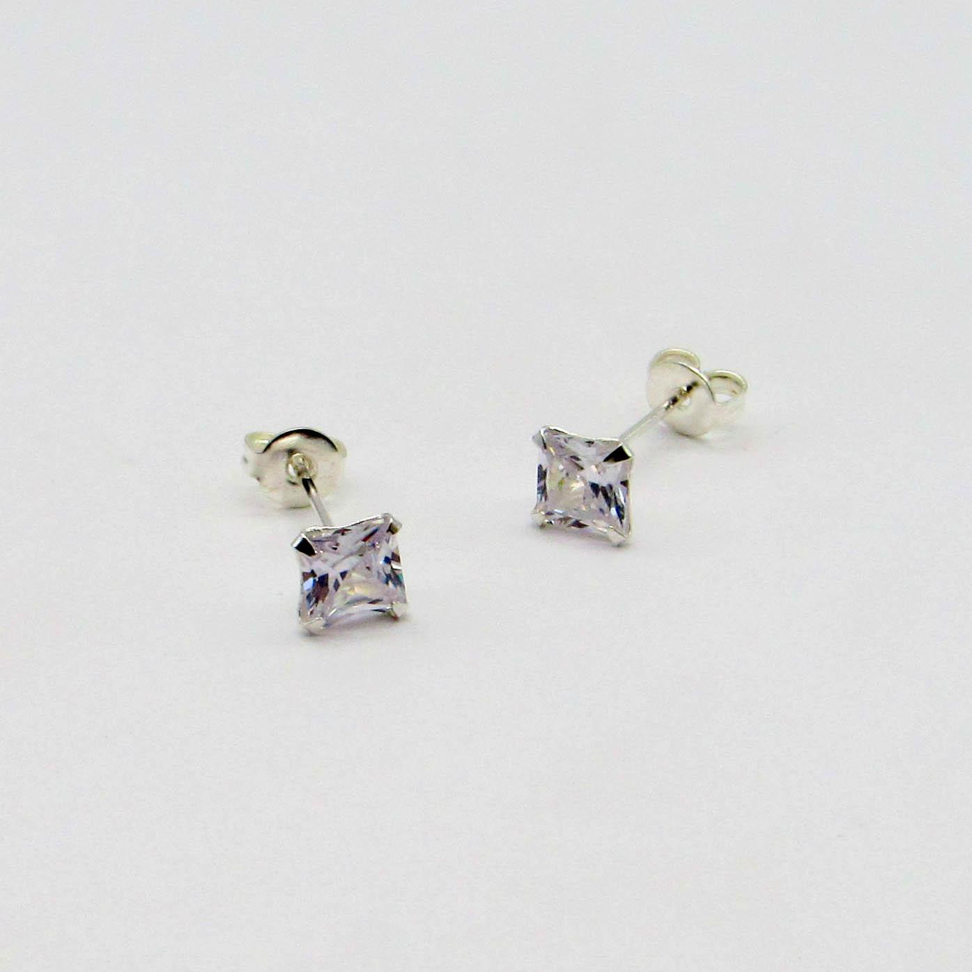 AROS CUBIC 5x5MM GRIFAS /PLATA