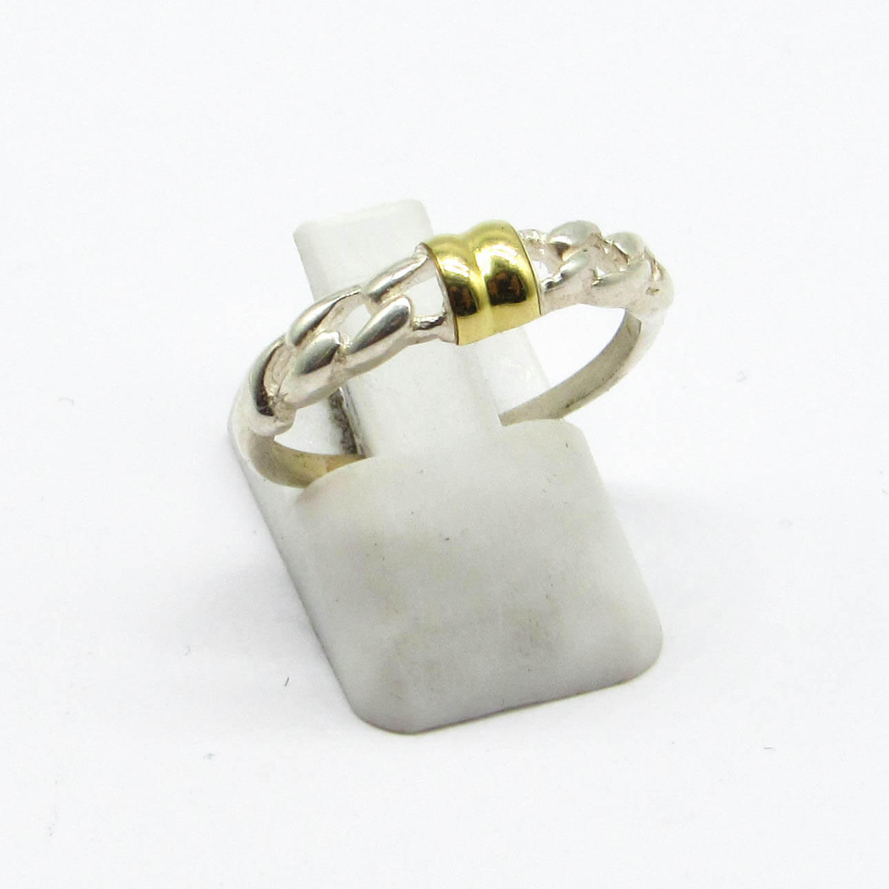 ANILLO CALADO /PLATA Y ORO