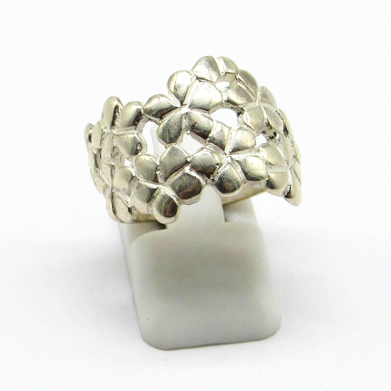 ANILLO FLORES /PLATA 