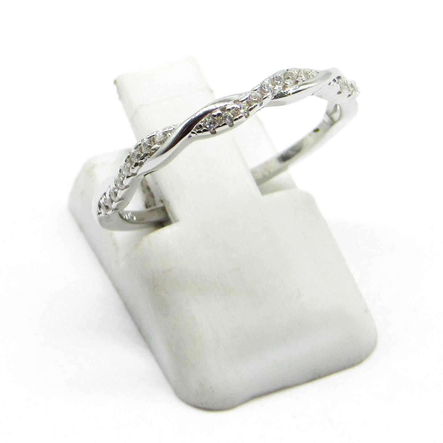 ANILLO TRENZADO CUBICS /PLATA